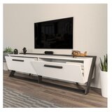 HANNAH HOME TV komoda Astrid, 163,8x46,8x36,6 cm, Bijelo-Crna | Eponuda.ba