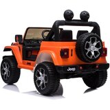 Licenciran avto na akumulator Jeep Rubicon 4x4 - oranžni | Shoptok.si
