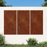  Vrtni zidni ukrasi 3 kom 105x55 cm čelik COR-TEN uzorak sunca Cijene