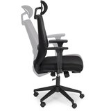 Modern Home ergonomska uredska stolica s okretnim mehanizmom i podesivom visinom – crna | shoptok.hr