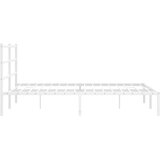  Metalni okvir za krevet s uzglavljem bijeli 160x200 cm | shoptok.hr