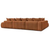 Bobochic Paris Sklopiva/s prostorom za odlaganje kutna garnitura od šenila boja terakote (s lijevim kutom/u obliku slova "U") Everest – | shoptok.hr