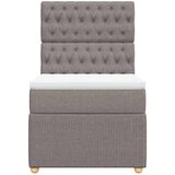  Krevet s oprugama i madracem smeđesivi 90x200 cm od tkanine | shoptok.hr