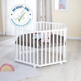 Roba Bijeli putni krevetić s podesivom visinom/na kotačićima – | shoptok.hr