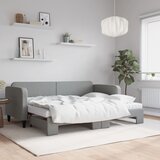  Dnevni krevet na razvlačenje svjetlosivi 80 x 200 cm od tkanine | shoptok.hr