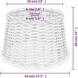 Sjenilo za stropnu svjetiljku smeđe Ø45x28 cm od pruća | shoptok.hr