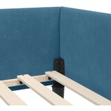 vidaXL Krevetni okvir sa kutnim dizajnom Plava 80 x 200 cm | shoptok.hr