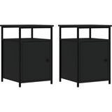  Noćni ormarići 2 kom crni 40x42x60 cm konstruirano drvo | Eponuda.com