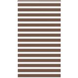 Zebra zavjesa Smeđa 130x230 cm Širina tkanine 125,9 cm Poliester | Shoptok.si