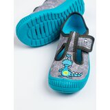 SHELOVET Gray slippers for kindergarten for a boy 3F Cene