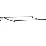Ručna Ročna zložljiva senčnica z LED lučmi Antracit 3,5 x 2,5 m, (5000204382) | Shoptok.si