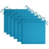  Sklopive vrtne stolice s jastucima 6 kom masivno bagremovo drvo | shoptok.hr