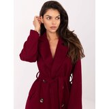 RUE PARIS Coat-IT-EN-A9590.85-burgundy Cene
