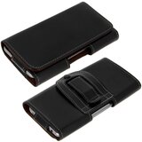 AVIZAR etui za pas za pametni telefon, univerzalna velikost xl, zanka za pas, črna usnjena sponka, (20526583) | Shoptok.si
