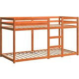 Krevet na kat voštano smeđi 80 x 200 cm od masivne borovine | shoptok.hr