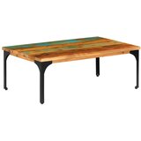  Stolić za kavu od masivnog obnovljenog drva 100 x 60 x 35 cm | shoptok.hr