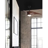 Nova Luce Mat črna/v temni naravni barvi kovinska LED stropna svetilka s steklenim senčilom Breeze – | Shoptok.si