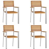  Vrtna stolica 4 pcs Prirodna nafta Čvrsto drvo akacije | shoptok.hr