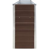  Povišena vrtna gredica 320 x 40 x 77 cm pocinčani čelik smeđa | shoptok.hr