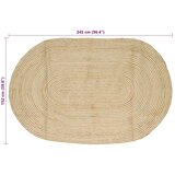  Tepisi za područja Prirodna i bijela 152 x 245 cm Juta | shoptok.hr