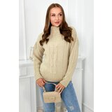 Kesi Turtleneck sweater in beige Cijene