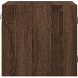 Noćni ormarić sa staklenim vratima boja hrasta 35 x 37 x 35 cm | shoptok.hr