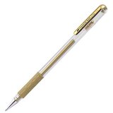 Pentel Gel roler pisalo Metallic Hybrid Grip, 0.8 mm, zlato | Shoptok.si