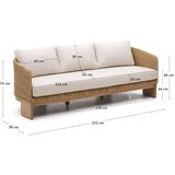 Kave Home Bež/v naravni barvi vrtni kavč iz umetnega ratana Xoriguer – | Shoptok.si