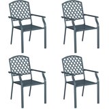  Vrtna stolica 4 pcs Antracit 56 x 65 x 89 cm Čelik | shoptok.hr