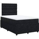  Krevet box spring s madracem crni 120 x 190 cm baršunasti | shoptok.hr