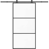  Klizna vrata s okovom 102x205 cm ESG staklo i aluminij Cijene