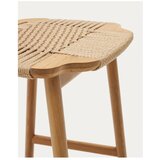 Kave Home Barska stolica od punog hrasta u prirodnoj boji (visine sjedala 65 cm) Enit – | shoptok.hr