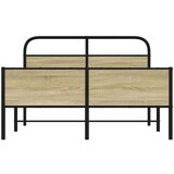 vidaXL Posteljni okvir brez vzmetnice 140x200 cm sonoma hrast inž. les | Shoptok.si