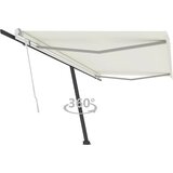 vidaXL Prostostoječa ročno zložljiva tenda 500x350 cm krem Cene