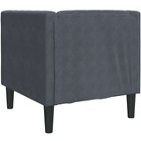 Fotelj chesterfield temno siv žamet | Shoptok.si