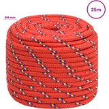  Višenamjensko pomoćno uže 16 mm 25 m Crvena PP | shoptok.hr