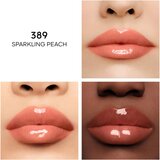 Guerlain KissKiss Bee Glow olje za ustnice z medom odtenek 389 Sparkling Peach 9.5 ml | Shoptok.si