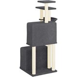 vidaXL Penjalica za mačke sa stupovima za grebanje tamnosiva 122 cm | shoptok.hr