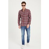 Dewberry G699 MEN'S SHIRT-BURGUNDY | shoptok.hr