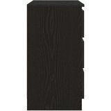  Komoda s ladicama crni hrast 71x35x65 cm konstruirano drvo | shoptok.hr