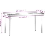  5-dijelni vrtni blagovaonski set s jastucima crni | shoptok.hr