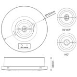  led sigurnosno svetlo LED/2W/230V 6000K IP65 3200 mah | Eponuda.com