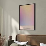  Slika - Peaceful Drift - Delicate Pastel Shades Creating a Harmonious Whole 40x60 U crnom drvenom okviru | shoptok.hr