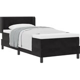 vidaXL Box Spring postelja z vzmetnico Črna 90x200 cm Žamet | Shoptok.si