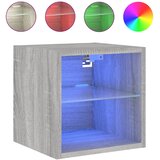  Zidni TV ormarići LED 2 kom siva boja hrasta 30 x 28,5 x 30 cm | Eponuda.com