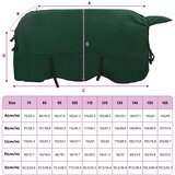 Pokrivač za konje Cjela tamno zelena 155 cm Poliester | shoptok.hr