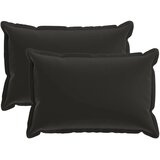  Jastuk s jastukom HOUTEN 2 kom. Crna Poliester - Crna 30 x 50 cm 2 | shoptok.hr