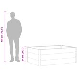  Vrtna Posuda za Sadnju WPC 150x100x54 cm Siva | shoptok.hr