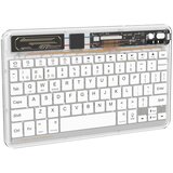  Tastatura Coteci Crystal 84008 Wireless transparent bela | Eponuda.com