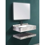 Sandonna Kupatilski set 80x50cm 1009 - Umivaonik sivo/beli sa policom i led ogledalom | ePonuda.com